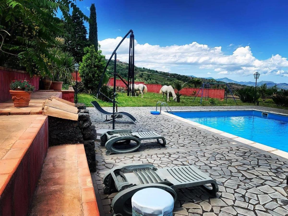 Villa Alessio - Case Vacanza Con Piscina Sull'Etna Puntalazzo Экстерьер фото